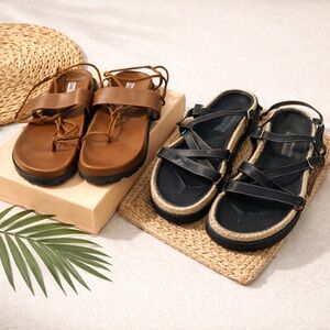 👡Bundle Caverley Black and Brown Sandal bundle